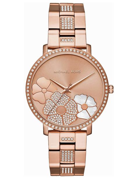 michael kors mk3865|Michael Kors Floral Jaryn Rose Gold Women's Watch MK3865.